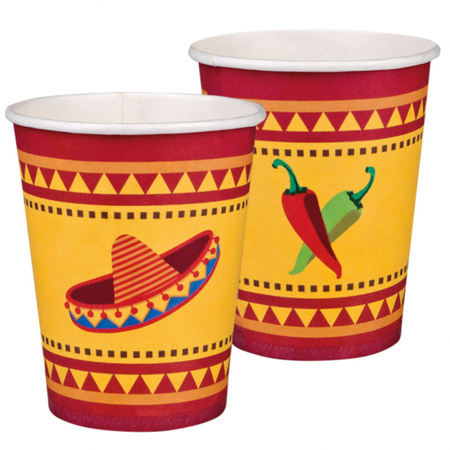 Mexican paper cups 10x pcs