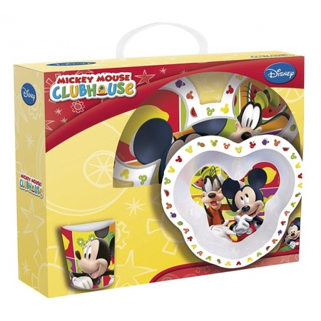 Mickey Mouse kinder servies 3 delig