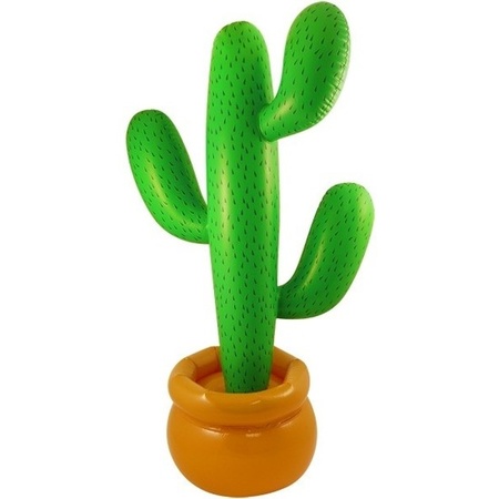 Feestartikelen Mexico opblaasbare cactus 87 cm
