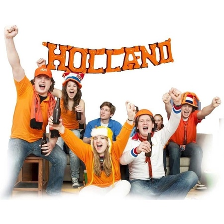 Oranje opblaasbare letters Holland
