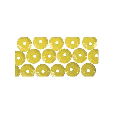 Gele pailletten 6 mm 500 stuks