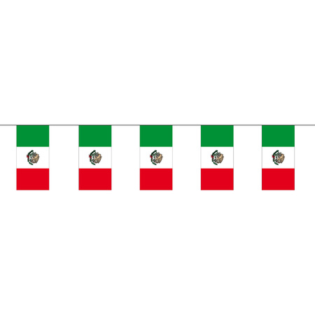 Einde Gehuurd zwaartekracht Papieren feest slinger vlaggetjes Mexico 4 meter bestellen? |  Shoppartners.nl