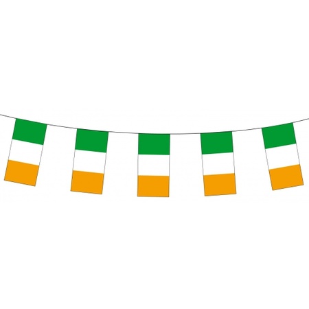 Papieren vlaggenlijn Ierland landen decoraratie