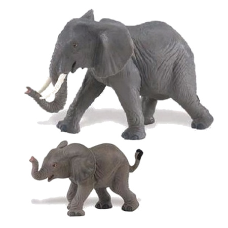 postkantoor touw Veraangenamen Plastic speelgoed figuren setje olifanten 8 en 16 cm bestellen? |  Shoppartners.nl