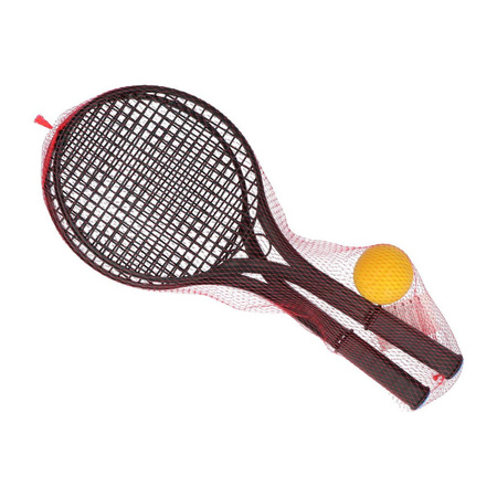 Plastic tennis set met soft bal buitenspeelgoed