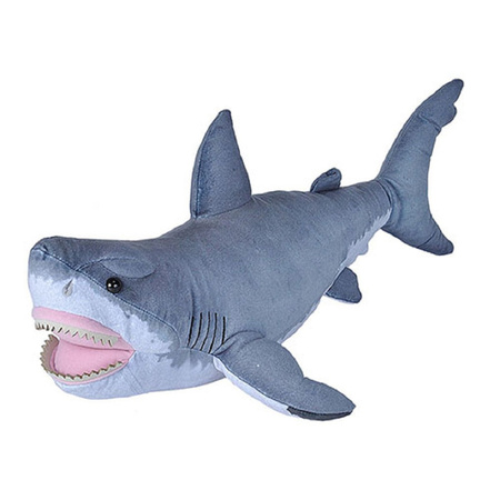 Soft toy animals white shark 55 cm