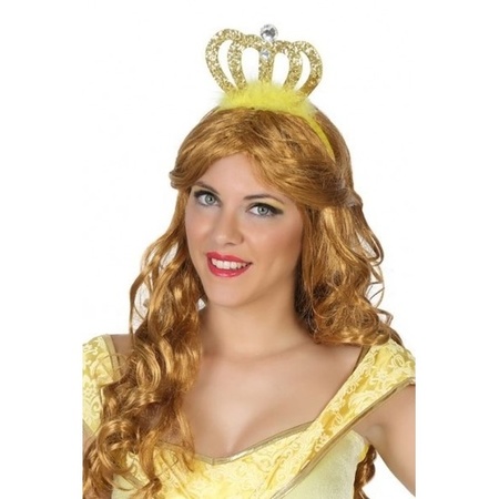 Diadem with golden crown for women