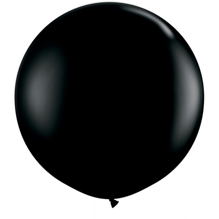 Zwarte Qualatex grote ballon 90 cm