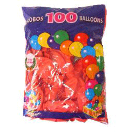 100x Rode feest ballonnen