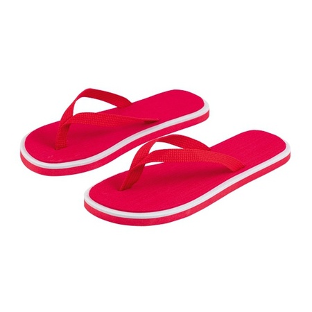Red flipflop slippers for men