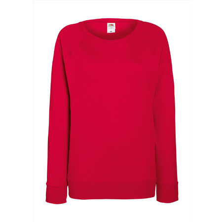 Red sweater big size with raglan sleeves for women