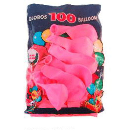 100x roze feest ballonnen