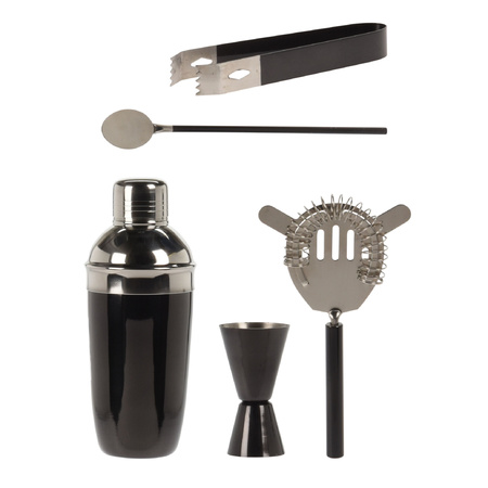 Excellent Houseware cocktails making set 5-parts with 4x Margarita glasses