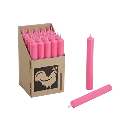 25x Lange kaarsen roze cm bestellen? | Shoppartners.nl