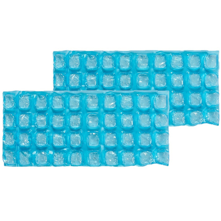 Set van 8x stuks herbruikbare flexibele koelelementen/icepacks 13 x 9 x 20 cm