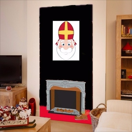 Kartonnen Sinterklaas poster 42 cm