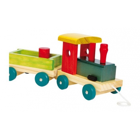 Transport treintje van hout