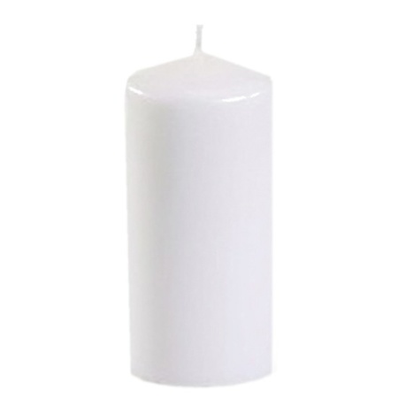 Pillar candle - white D5 x H10 cm - 16 burging hours