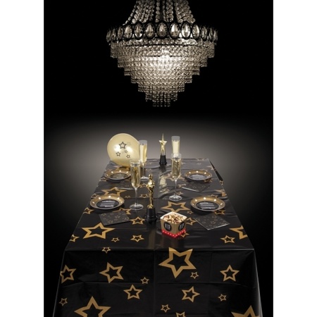 tafelkleed met gouden sterren 130 x 180 cm bestellen? | Shoppartners.nl