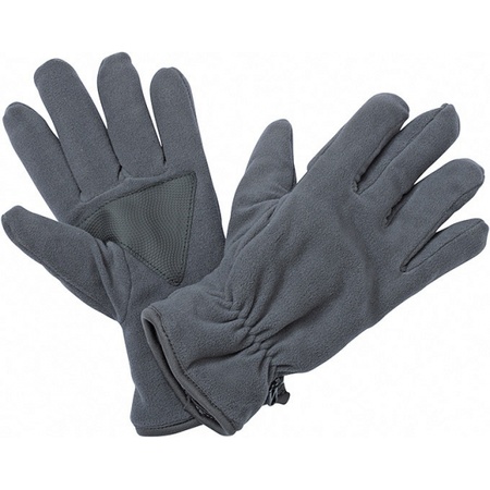 Donkergrijze fleece handschoenen van het merk Thinsulate
