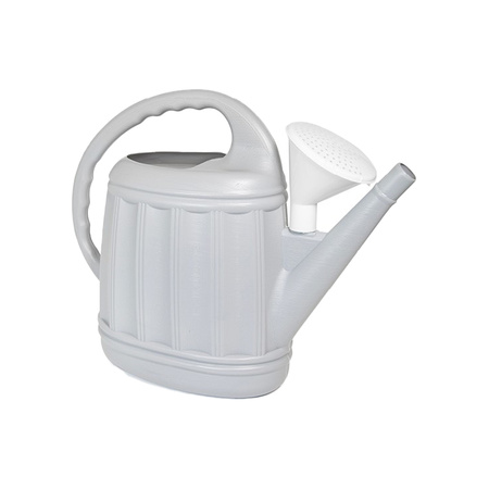 Hega Hogar garden watering can - plastic - silvergrey - 12 Liter