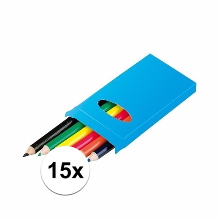 Treat toys coloured pencils 15x 6