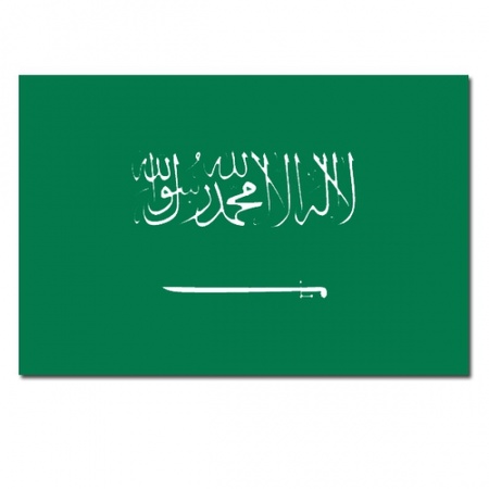 Gevelvlag/vlaggenmast vlag Saoedi Arabie 90 x 150 cm