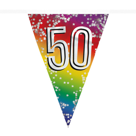 Boland Party 50e jaar verjaardag feest versieringen - Ballonnen en vlaggetjes