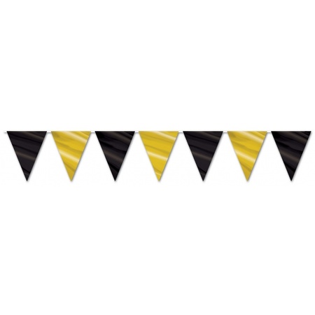 Bunting black and gold 3,6 meters