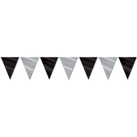 Bunting black and silver 3.6 meters