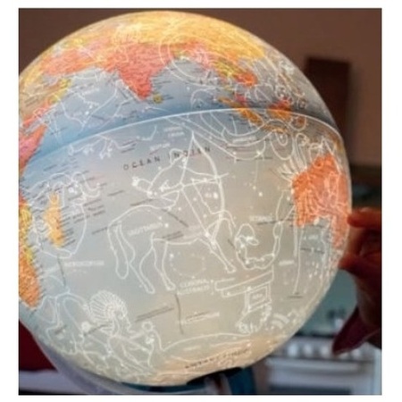 Wereldbol globe met sterrenbeelden 30 cm