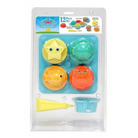 Zand speelgoed set cupcakes