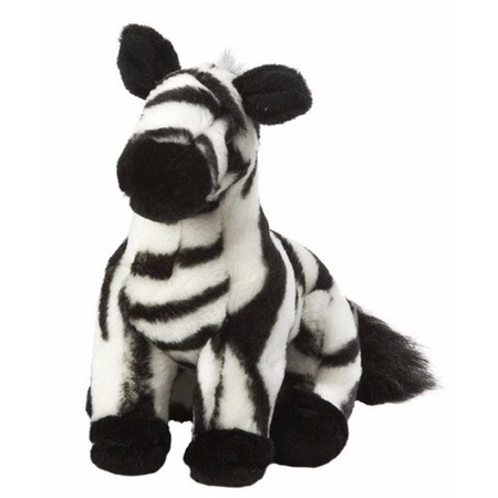 Pluche knuffel zebra 18 cm