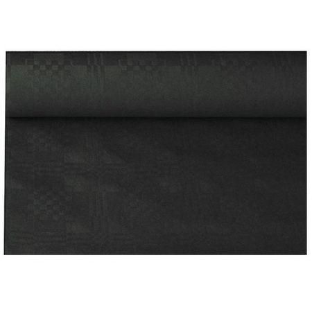 Zwarte thema versiering papieren tafelkleed 800 x 118 cm