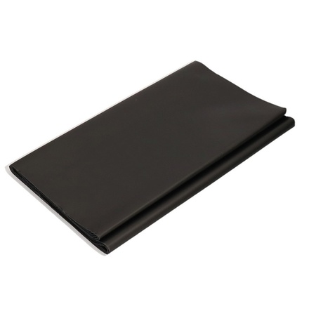 Zwarte afneembare tafelkleden/tafellakens 138 x 220 cm papier/kunststof