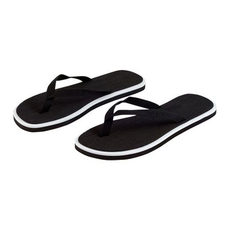 Black flipflop slippers for men
